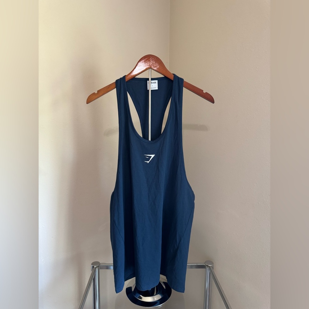 Gymshark Men's Navy Tank Top